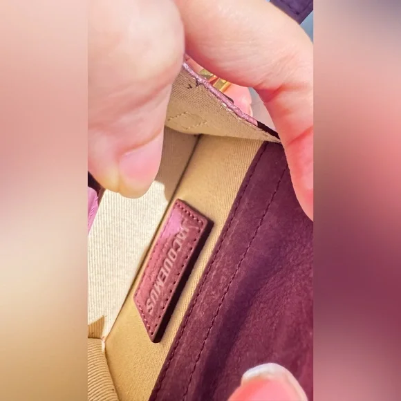 Jacquemus Le Petit Bambino Mini Bag in Burgundy - Picture 10 of 14